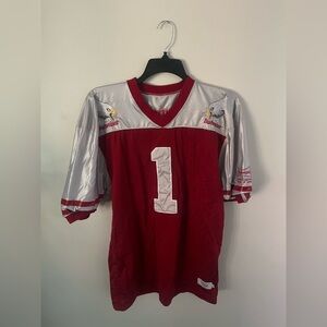 Budweiser Red and Silver Football Jersey #1 Limited edition